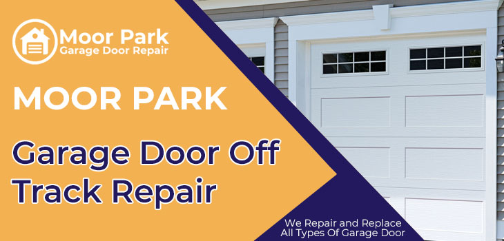 garage door off track repair in Moorpark